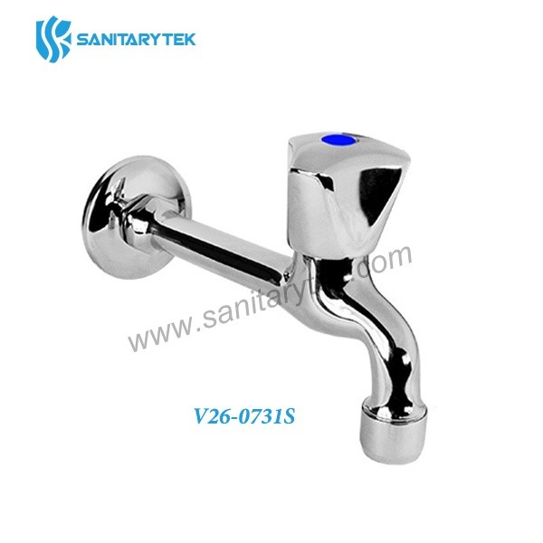 Chrome-plated brass outdoor tap