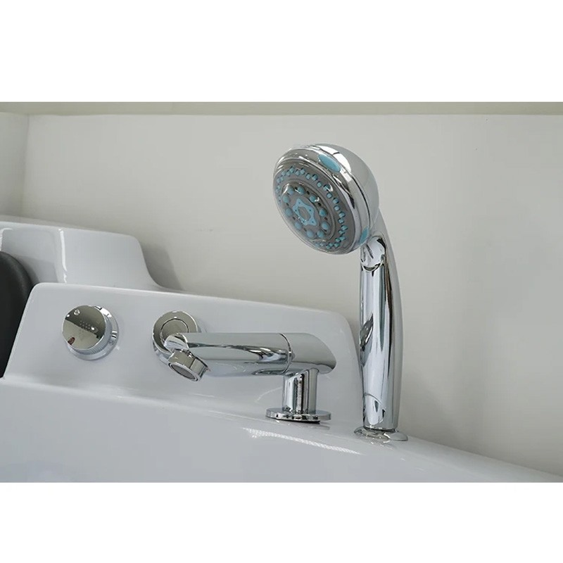 Clear corner whirlpool bathtub 2 person hydro-massage