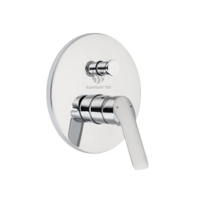 Single lever concealed bath/shower mixer with 2 ways diverter
