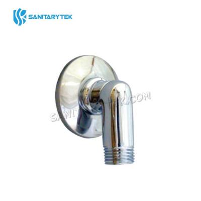 Concealed shower outlet wall plate elbow chrome