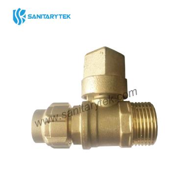 Connection ball valve PE compression end