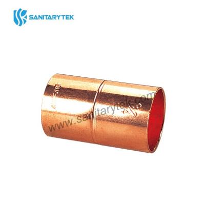 Copper end feed straight coupling