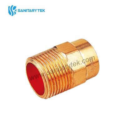 Copper straight male adaptor MxC