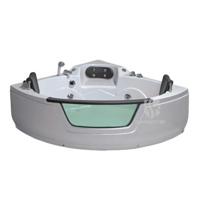 Corner whirlpool bathtub for 2 person