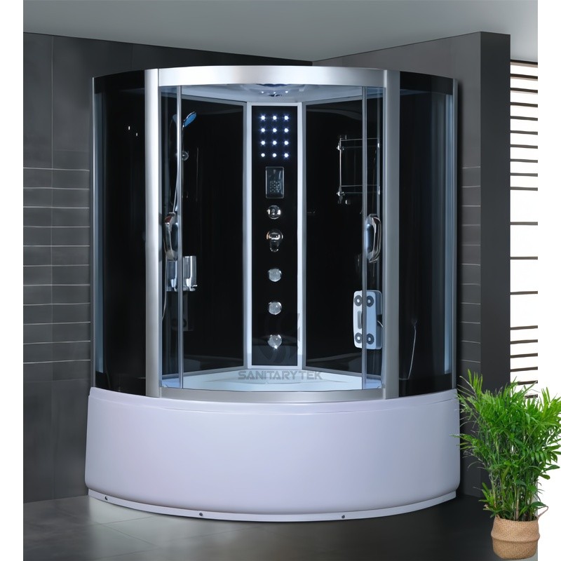Corner steam shower bath cabin