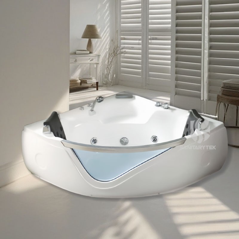 Corner Whirlpool Massage Indoor Bathtub - Image 2