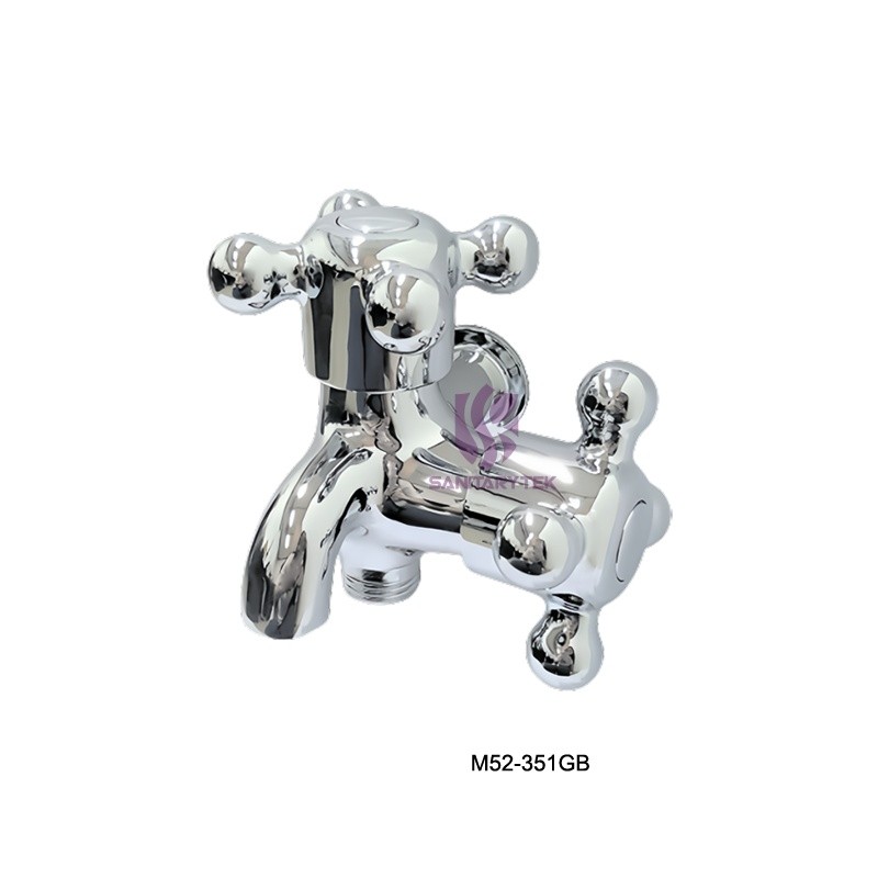 Cross handle two-way tap