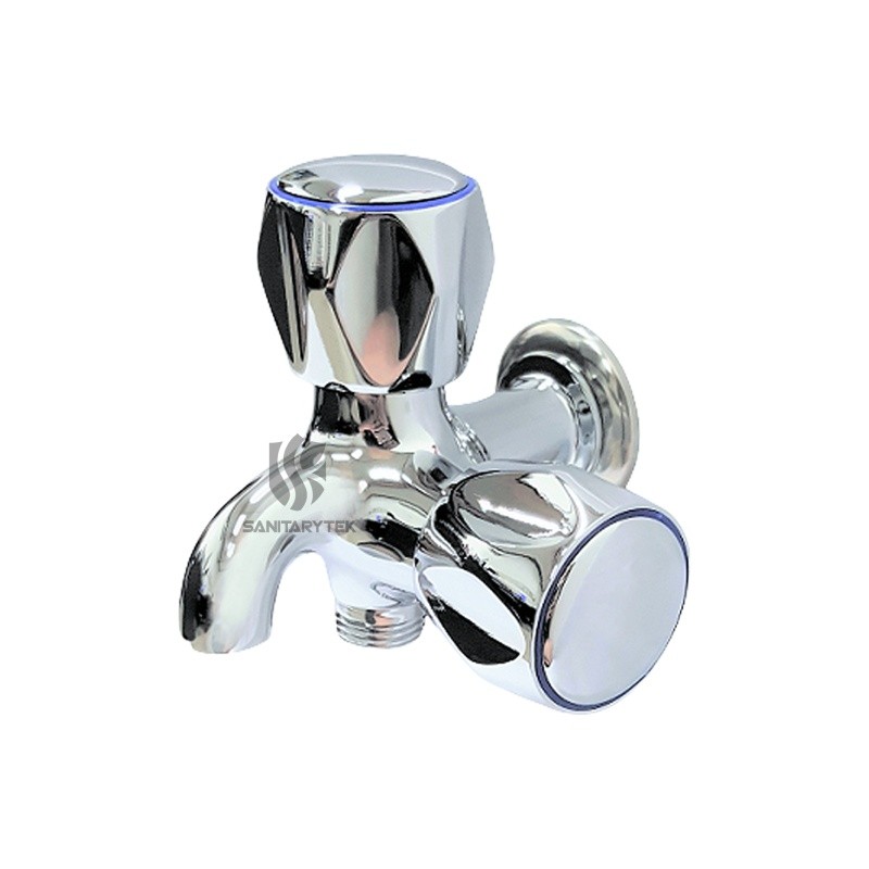 Cross handle two-way tap