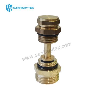 Cut-off valve + 1/2” x 3/4” straight fitting