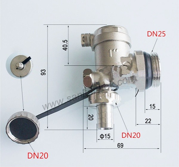 1” de-aeration and drain manifold unit