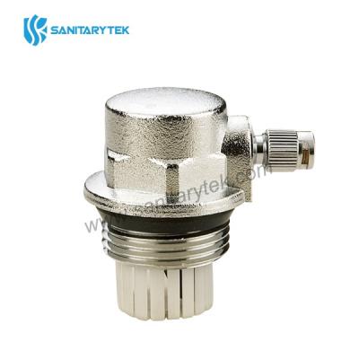 End plug for radiators with automatic air vent