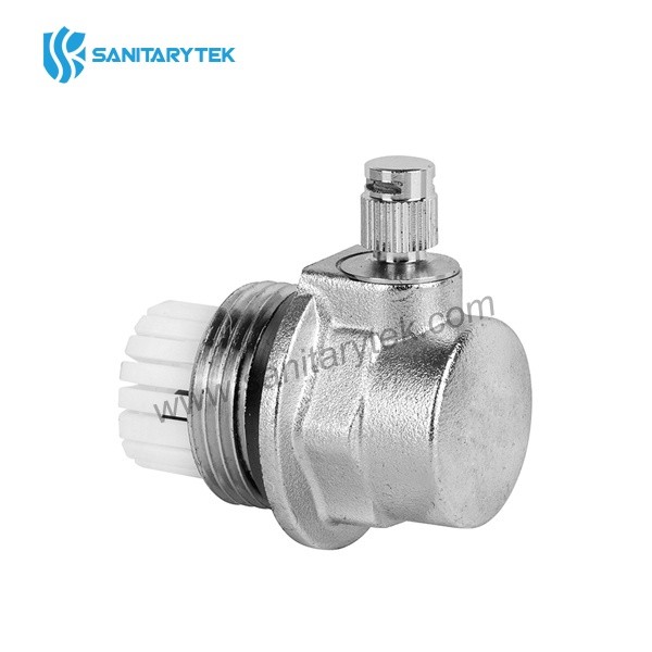 End plug for radiators with automatic air vent