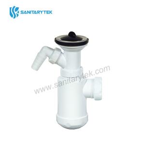 Extensible bottle trap with connection