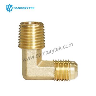 Flare x Male NPT Brass 90° Elbow