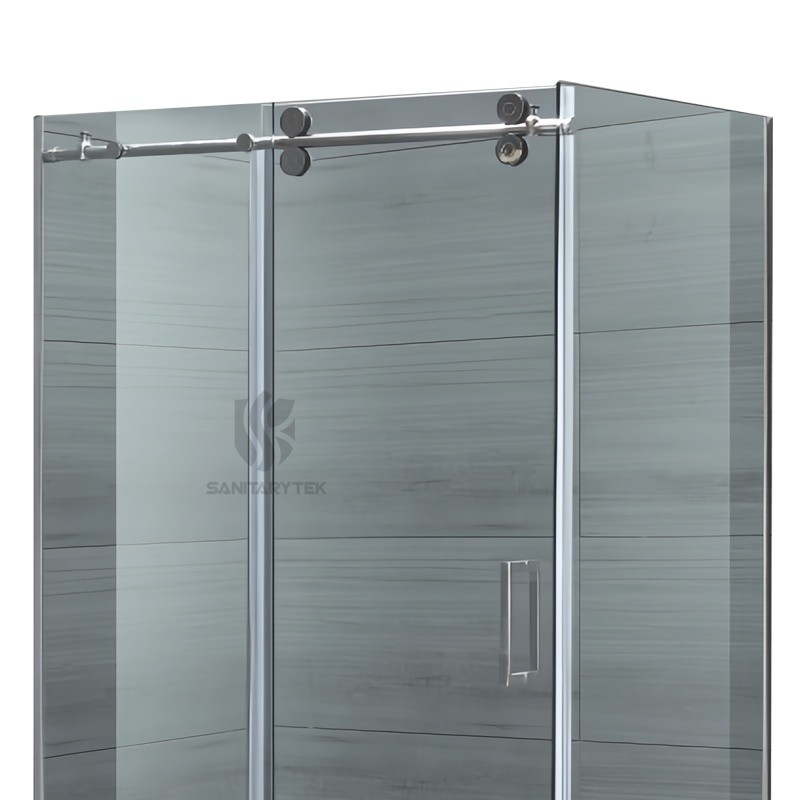 Frameless sliding door shower enclosure - Image 3