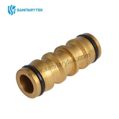 Garden hose double male brass quick connector