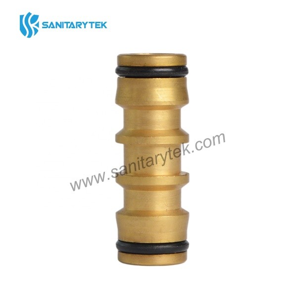 Garden hose double male brass quick connector - Image 3