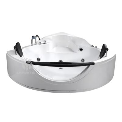 Corner whirlpool hydromassage bathtub