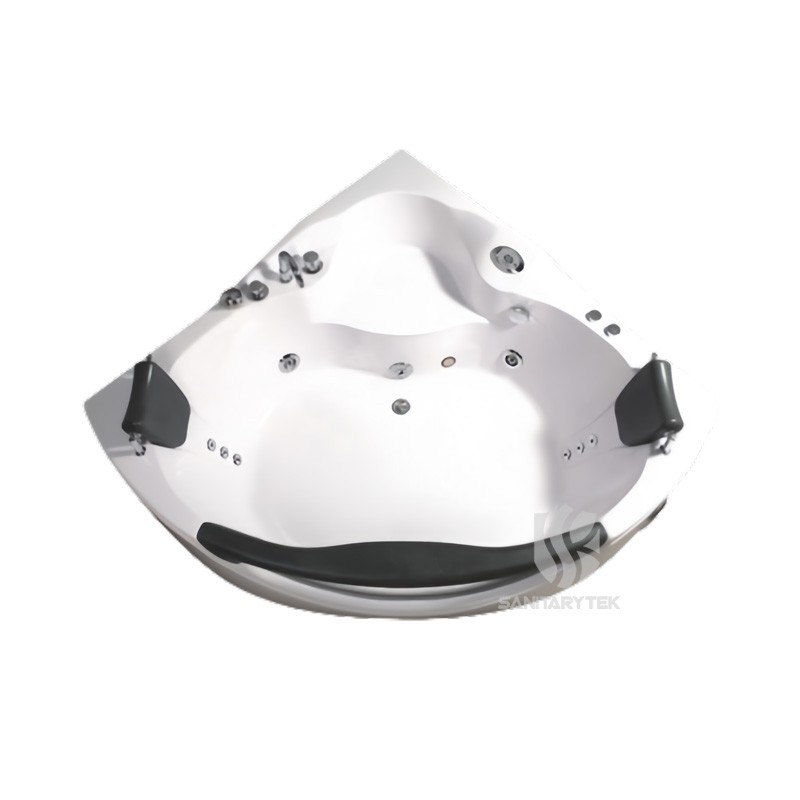 Corner whirlpool hydromassage bathtub
