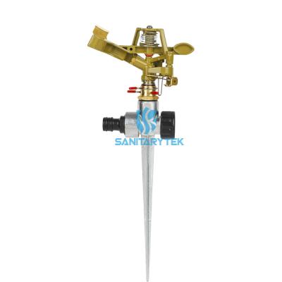Zinc Impulse Sprinkler with 2-Way Zinc Spike