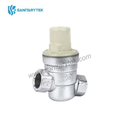 Inclined pressure reducing valve