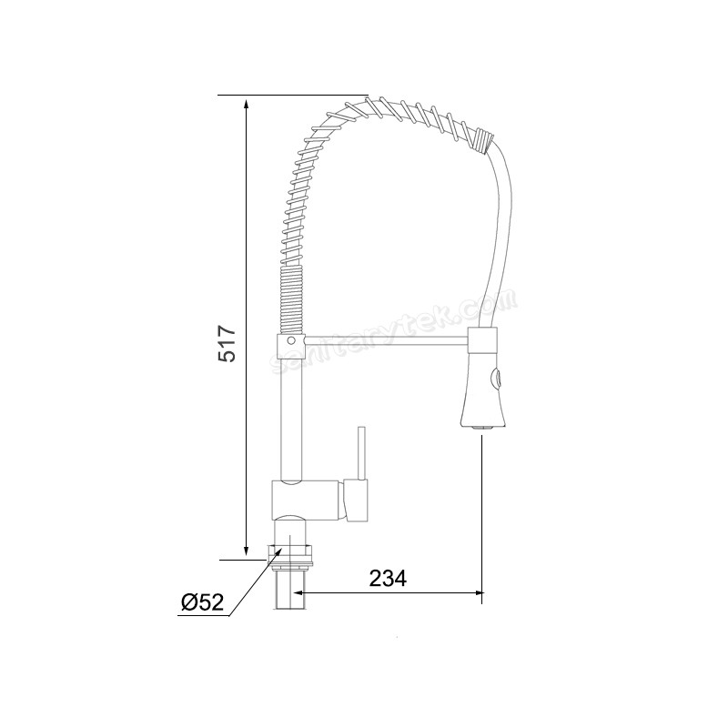 Kitchen faucet with pull-out spout - Image 3