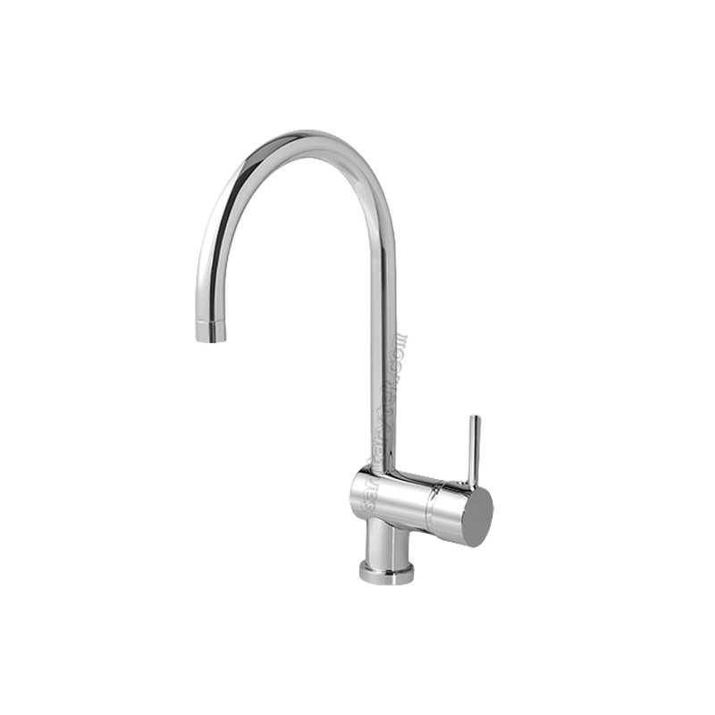 Single lever sink mixer with swivel spout, chrome