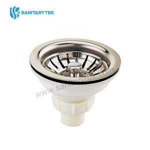 Kitchen sink basket strainer waste