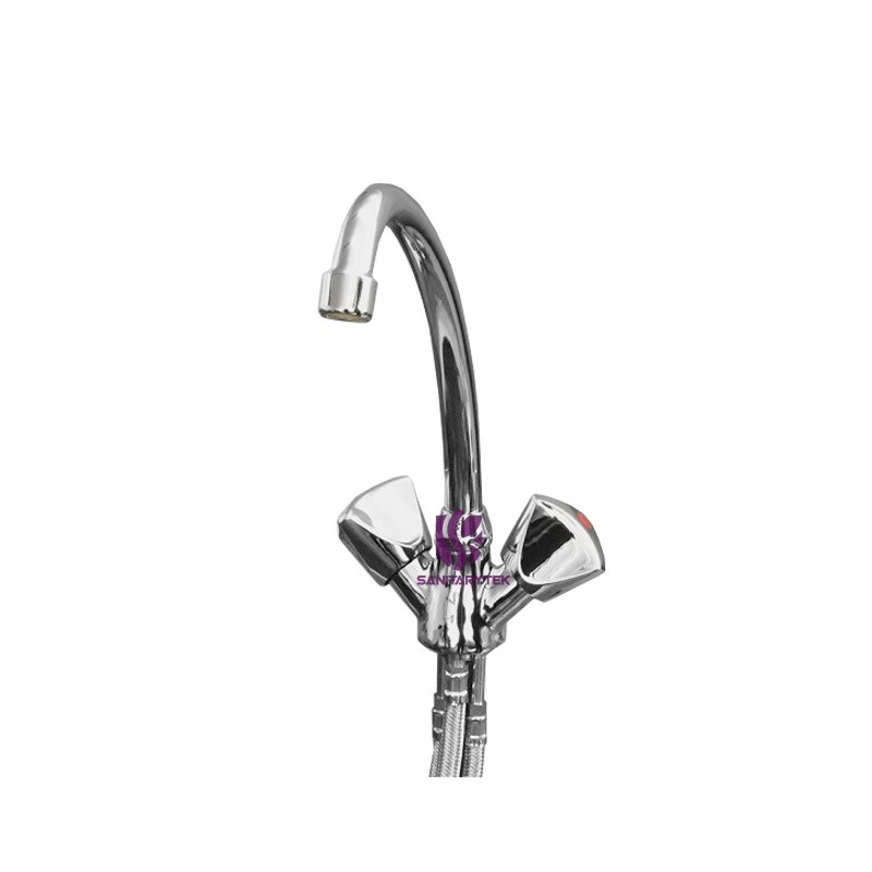 Kitchen sink pedestal faucet for water heater