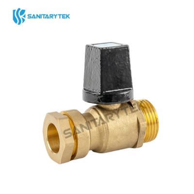 Lateral connection ball valve PE compression end