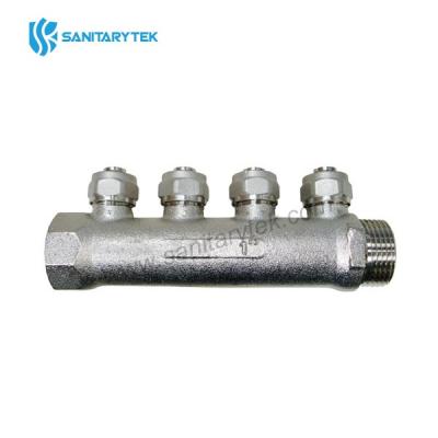 Linear manifolds M/F with compression exits for multilayer pipe