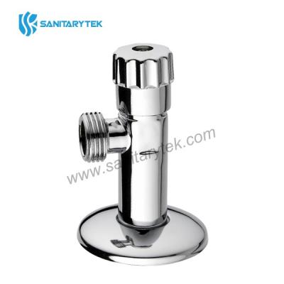 Long angle valve, chrome plated