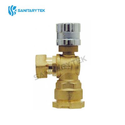 Magnetic angle lockable valve with compression PE connection