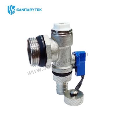 Manifold terminal with manual air vent valve and drain cock
