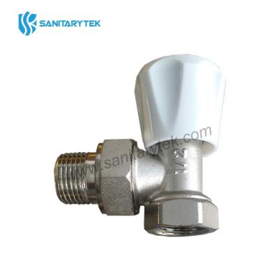 Manual angle radiator valve M/F