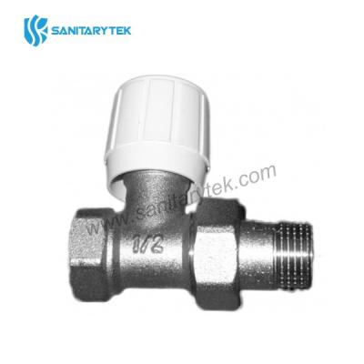 Manual straight radiator valve for steel pipe