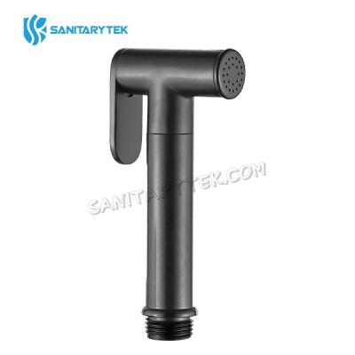 Matte black hand bidet sprayer, self cleaning brass shattaf