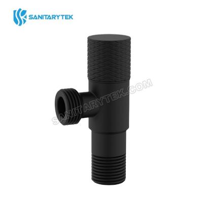 Matte black stainless steel angle valve