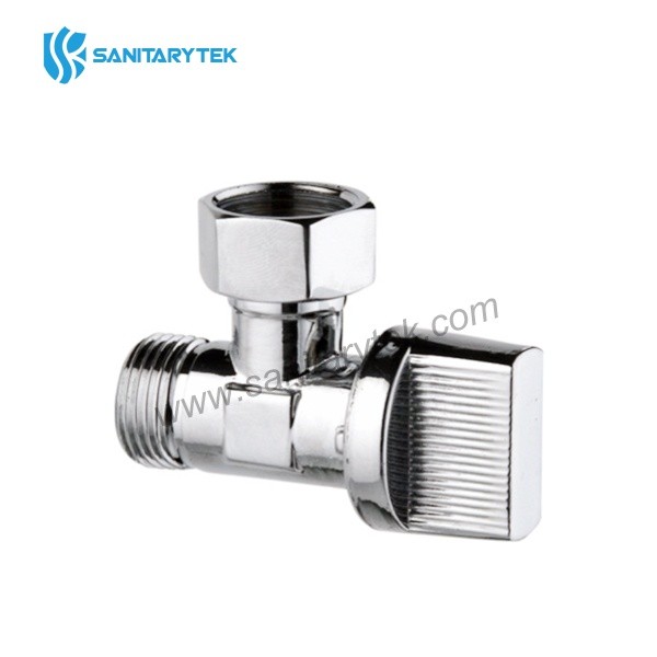 Mini ball angle valve, chrome plated