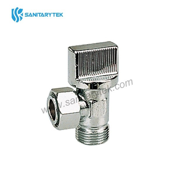 Mini ball angle valve, chrome plated