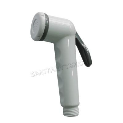Muslim shattaf bidet sprayer, white/grey