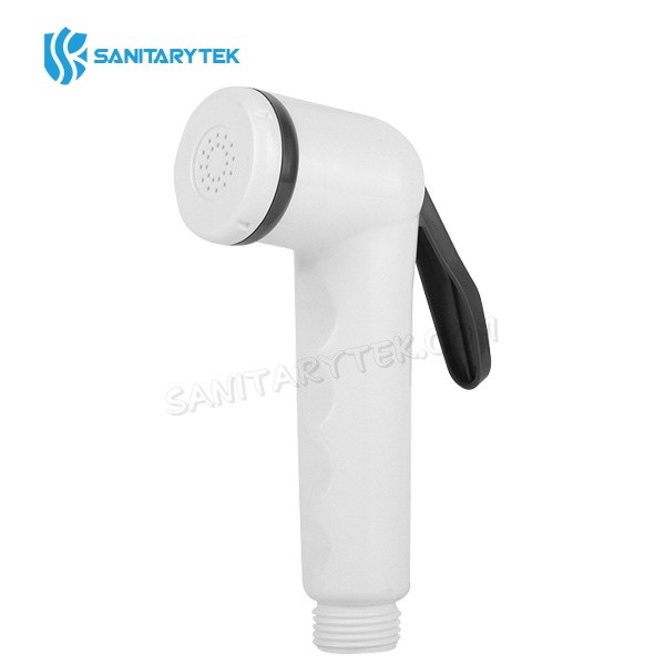 Muslim shattaf bidet sprayer, white/grey