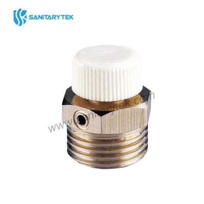 Nickel plated radiator air vent with plastic handle