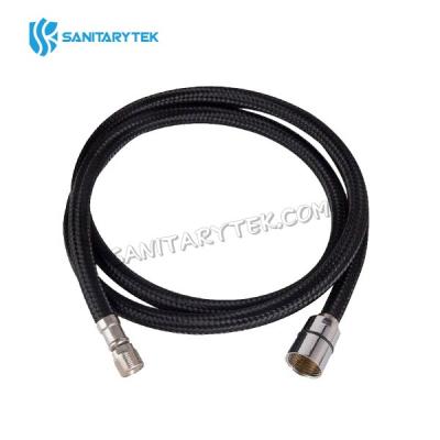 Nylon braided hose for pull-out shower