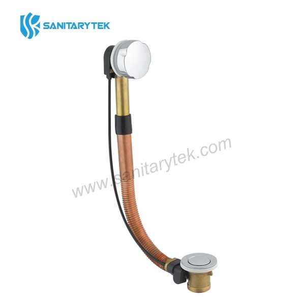 Pop-up bath waste with trap