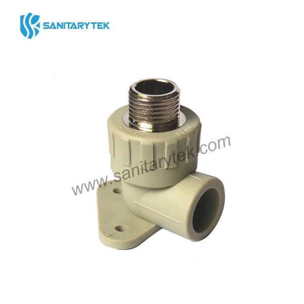 PPR Wallplate elbow male