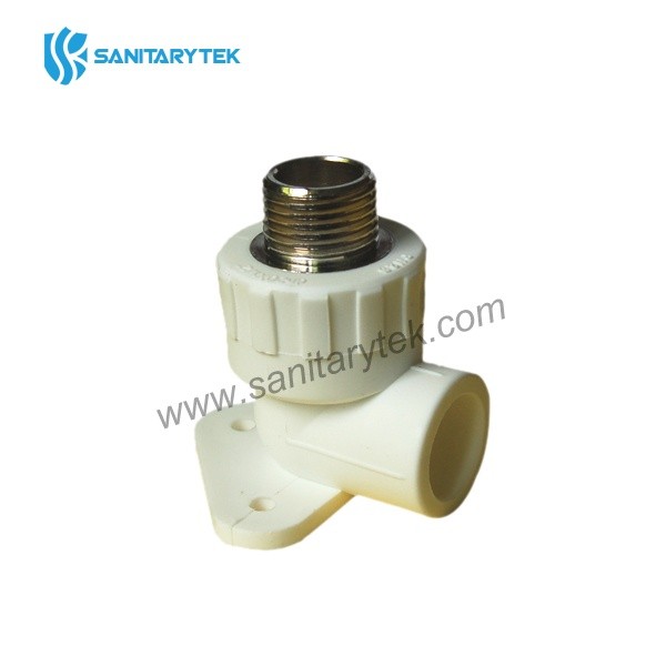 PPR Wallplate elbow male