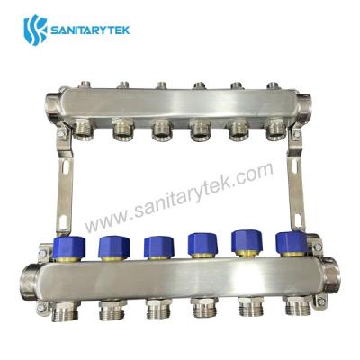 Pre-assembled stainless steel manifolds with lockshield