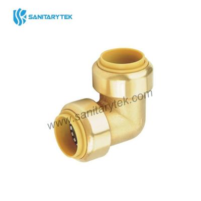 Push fit 90° elbow coupling