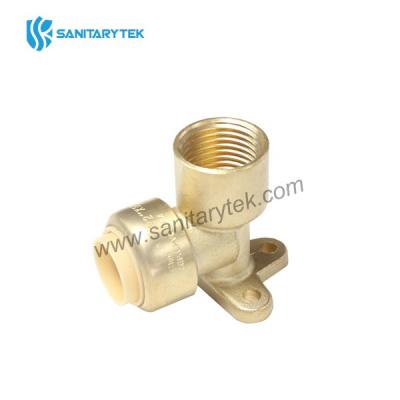 Push fit - brass drop ear elbow